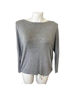 Alfani Intimates Women's New Size XL Scatter Dot Top Gray
